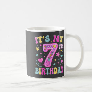 Mug C'est mon 7ème anniversaire fille 7 sept ans joyeu