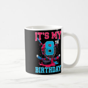 Mug C'est mon 8e anniversaire de hockey 8 ans de glace