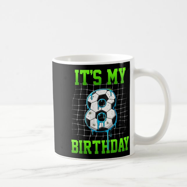 Mug C'est mon 8e anniversaire Funny Football Anniversa (Droite)