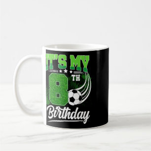 Mug C'est mon 8e anniversaire garçon football Ll 8 ans