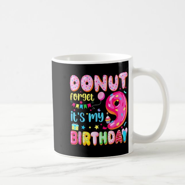 Mug C'est mon 9e anniversaire N'oublie pas Pun Anniver (Droite)