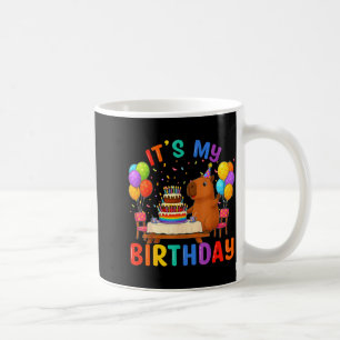 Mug C'est mon anniversaire Amoureux de capybaras Fête 