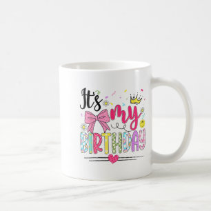 Mug C'est Mon Anniversaire Coquette Nœud Fleur Anniver