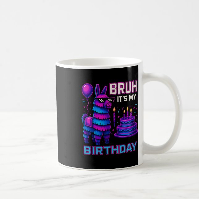Mug C'est mon anniversaire drôle lama pinata garçon d' (Droite)