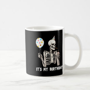 Mug C'est mon anniversaire Halloween Squelette drôle A