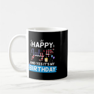 Mug C'est mon anniversaire le 4 juillet Jour de l'indé