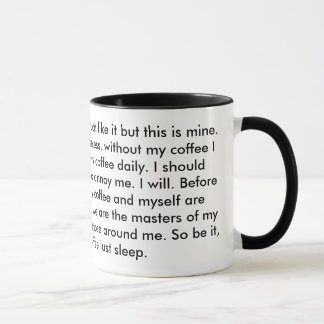 Mug C'est mon café que c'est mon arme à feu