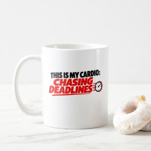 Mug C'est mon cardio : T-shirt à la poursuite des éché