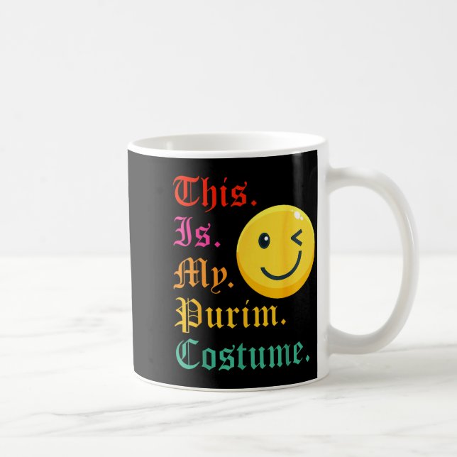 Mug C'est mon costume de Pourim drôle juif  (Droite)