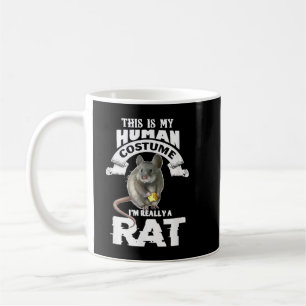 Mug C'est mon costume humain Je suis vraiment un rat