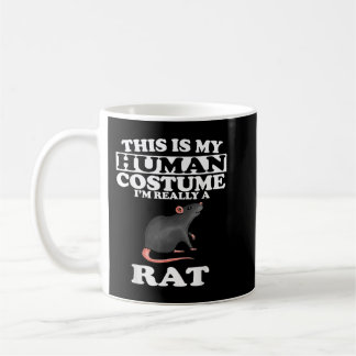 Mug C'est mon costume humain Je suis vraiment un Rat d