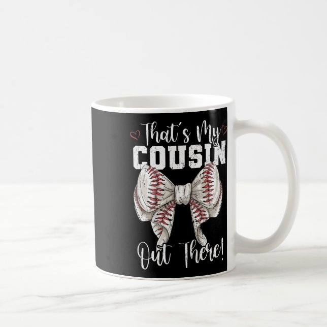 Mug C'est mon cousin là-bas Coquette Baseball Bow M (Droite)