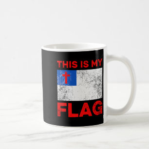 Mug C'est mon drapeau - Croix chrétienne de Jésus Prem