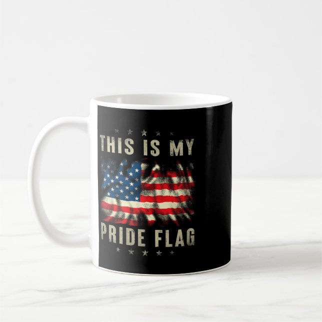 Mug C'est Mon Drapeau De Fierté Usa Américain 4 Juille (Gauche)