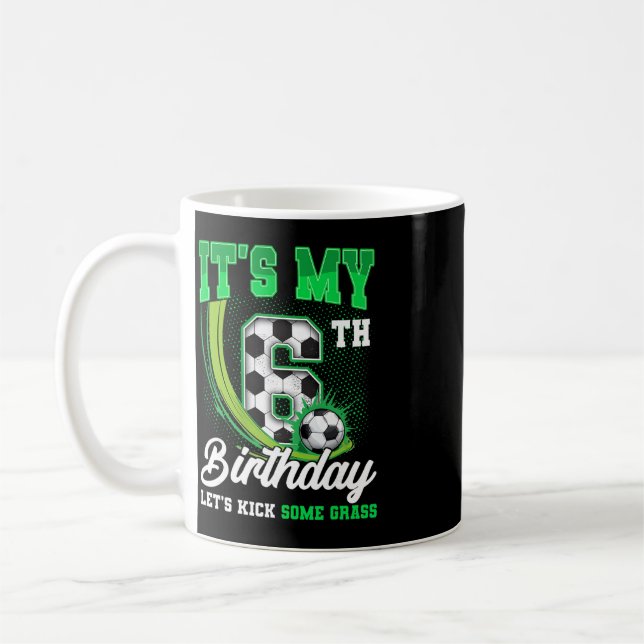 Mug C'est mon garçon de 6 ans pour mon anniversaire de (Gauche)
