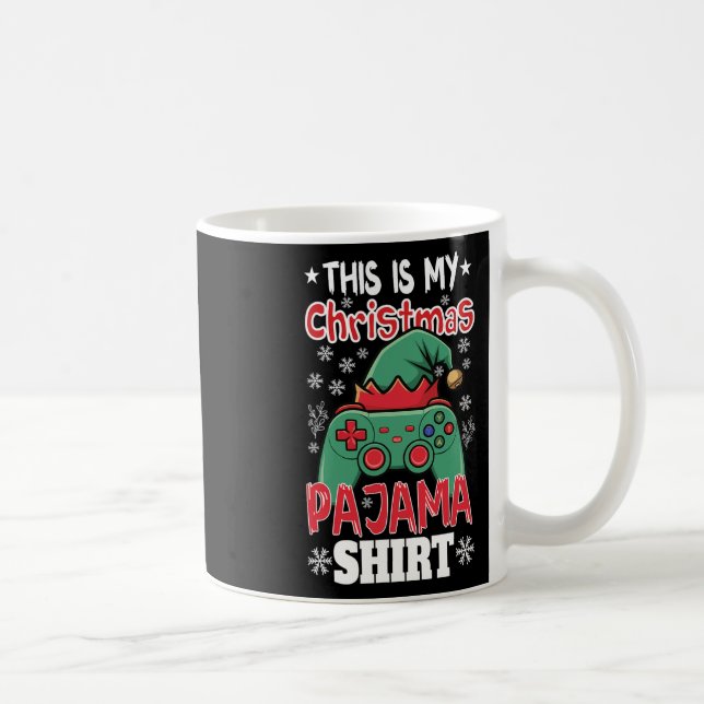 Mug C'Est Mon Jeu Vidéo Pajama De Noël Gamer Boys (Droite)