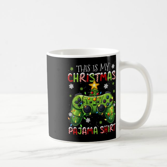 Mug C'Est Mon Jeu Vidéo Pyjama Chemise De Noël Playe (Droite)