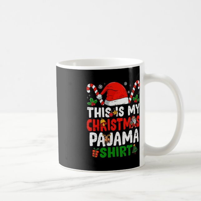 Mug C'Est Mon Jour De Noël En Pyjama (Droite)