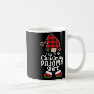 Mug C'Est Mon Pajama De Noël Gnome Xmas Rouge Plaid 1