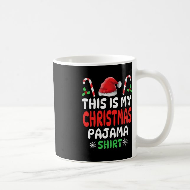 Mug C'Est Mon Pajama De Noël Hommes Femmes Garçons Gi (Droite)