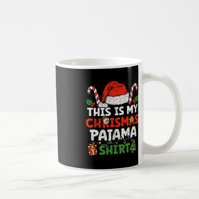 Mug C'Est Mon Pajama Fun Joyeux Noël Fêtes De Famille (Droite)