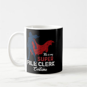 Mug C'est mon super costume de commis aux dossiers Hal