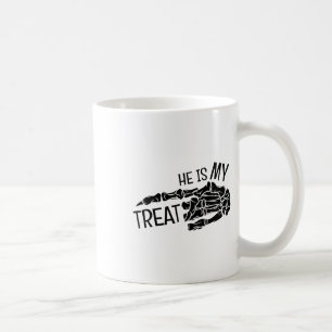 Mug C'est mon traitement Skeleton main Halloween drôle
