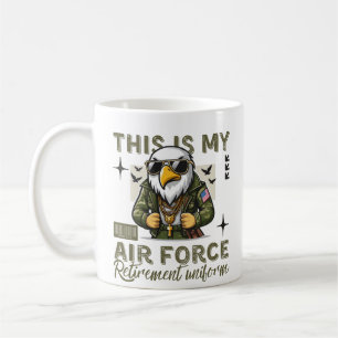 Mug C'est mon uniforme de retraite de l'armée de l'air