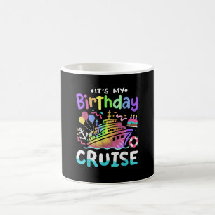 Mug C'est mon voyage de vacances en croisière Tie Dye