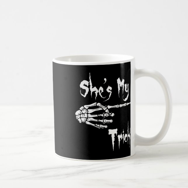Mug C'est My Trick Skeleton Halloween Easy Couples Cos (Droite)