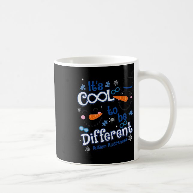 Mug C'est Noël Cool d'être différent - Autisme Aware (Droite)