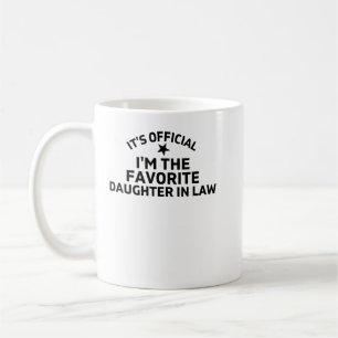Mug C'est officiel Je suis la fille préférée en droit