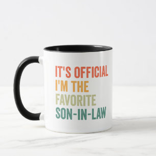 Mug C'est officiel Je suis le Favori en droit Drôle