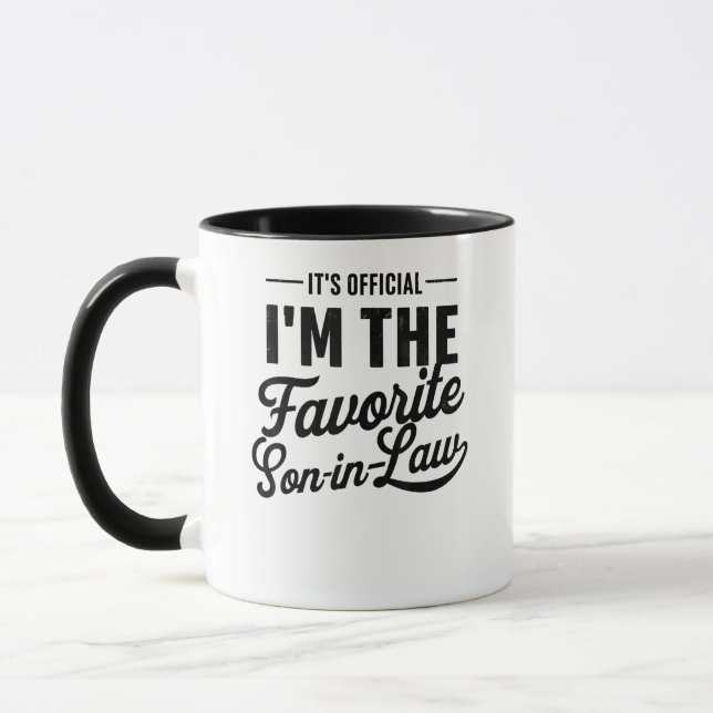 Mug C'est officiel, je suis le gendre préféré (Gauche)