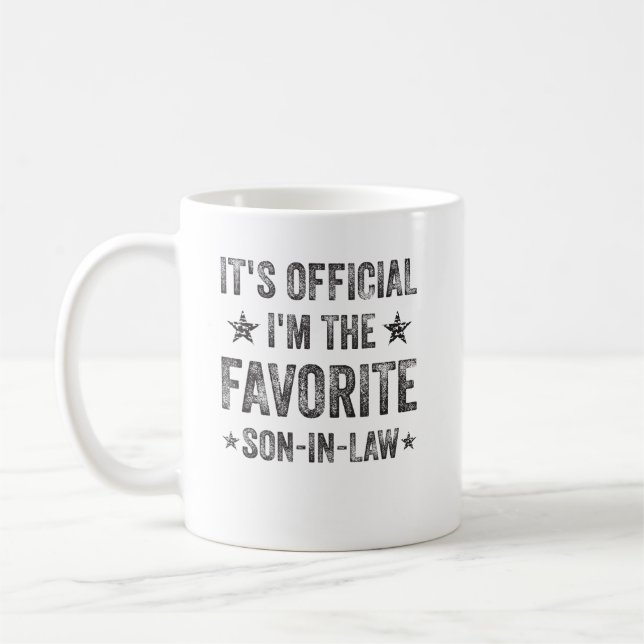 Mug C'est officiel, je suis le gendre préféré (Gauche)