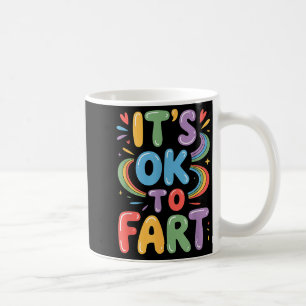 Mug C'est Ok De Péter Drôle Gaz Humour Conception Flat