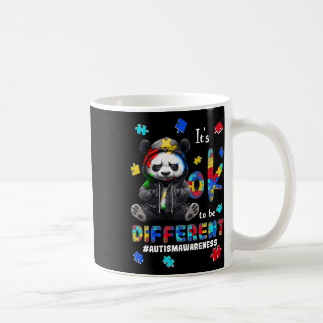 Mug C'est Ok D'être Différent Panda Autisme  (Droite)