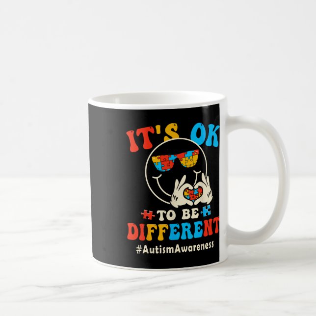 Mug C'Est Ok Pour Différents Autistes Super Sourire Fa (Droite)