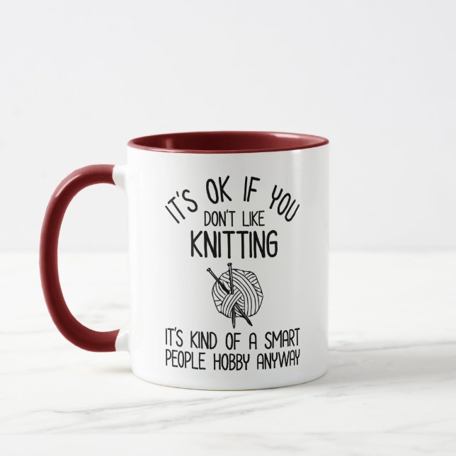 Mug C'est OK si vous n'aimez pas le tricot (Gauche)