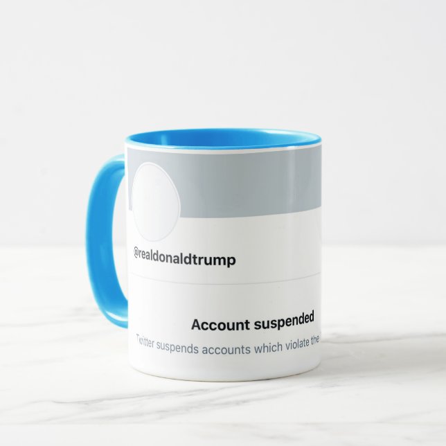 Mug C'est quoi le thé ? Trump interdit de Twitter (Devant gauche)