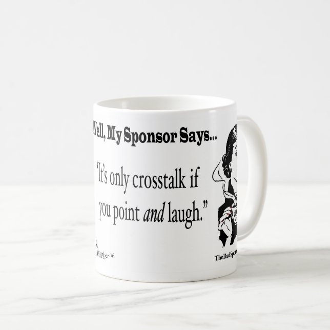 Mug C'est seulement interférence si vous vous dirigez (Devant droit)