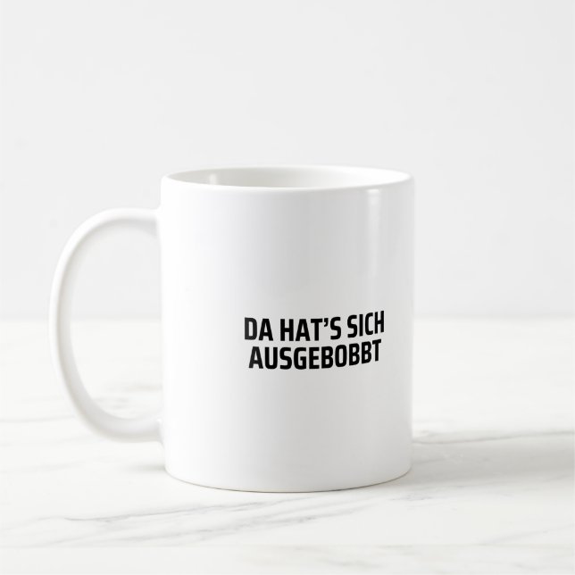 Mug C'est terminé, bodybuilding amusant (Gauche)