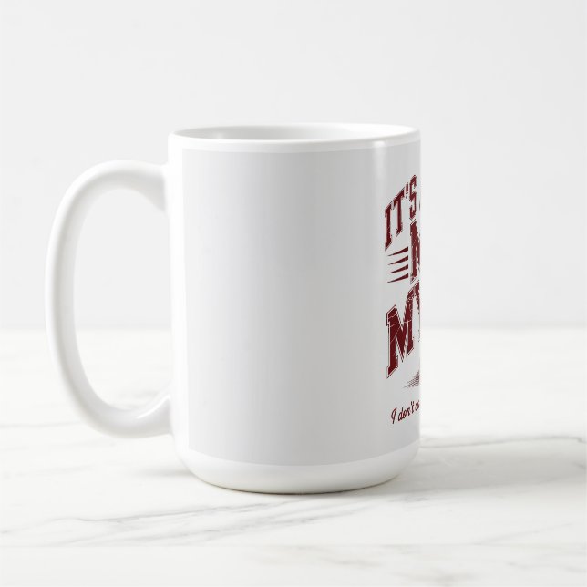 Mug C'est Toujours Moi Contre Moi-Même Motivation De G (Gauche)