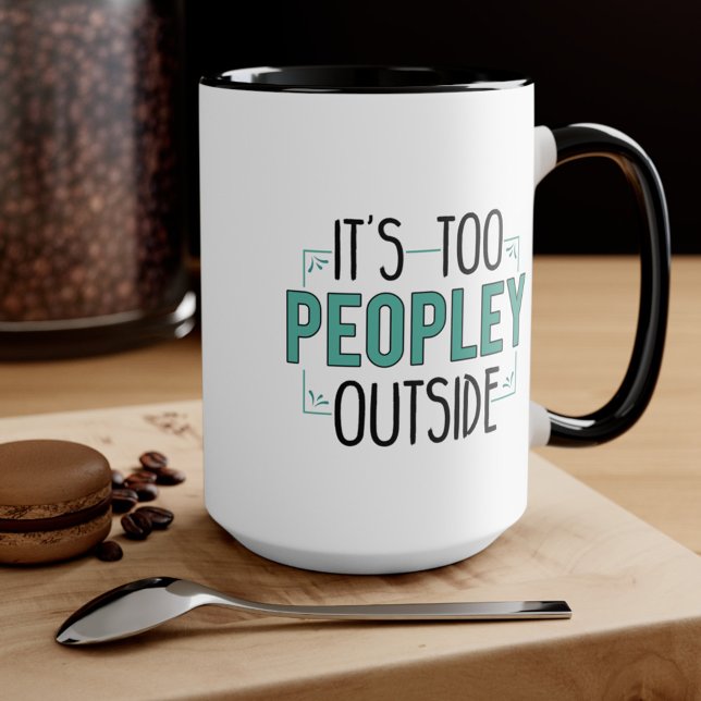 Mug C'est trop de gens dehors Introvert Maman vacances (Créateur téléchargé)