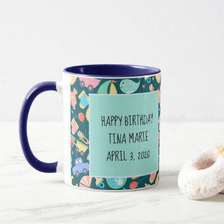 Mug C'est un Baby shower coloré foncé personnalisé