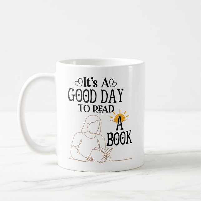 Mug C'Est Un Bon Jour Pour Lire Chemise, Chemise De Ré (Gauche)