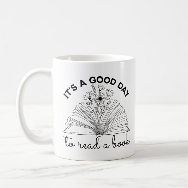 Mug C'est un bon jour pour lire un livre Lover-Reading (Gauche)
