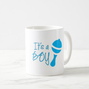 Mug C'est un garçon Genre révéler Baby shower Bleu