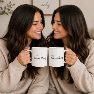Mug C'est un jumeau Jumelage de jumelage moderne