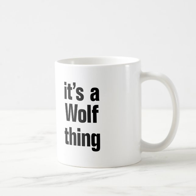 Mug c'est un loup (Droite)